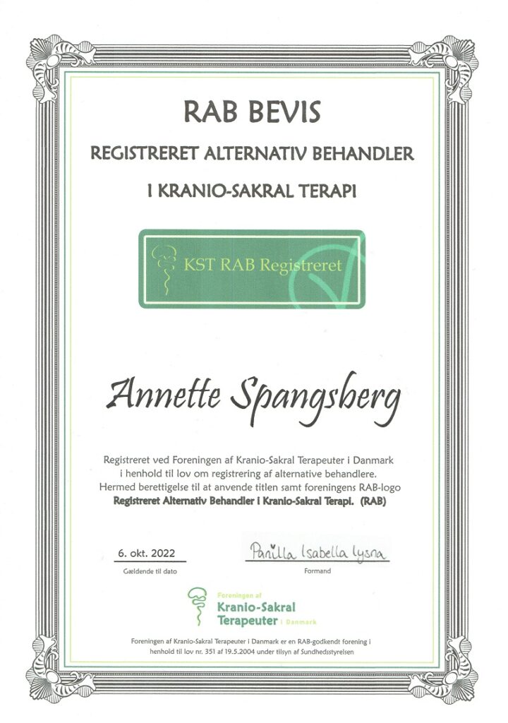 RAB-registreret- kranio-sakral-terapeut